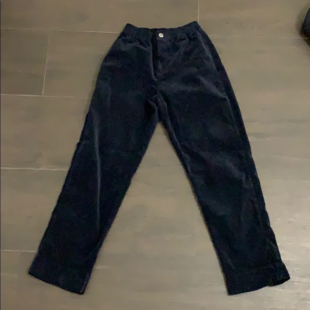Brandy Melville Navy Blue Corduroy Pants